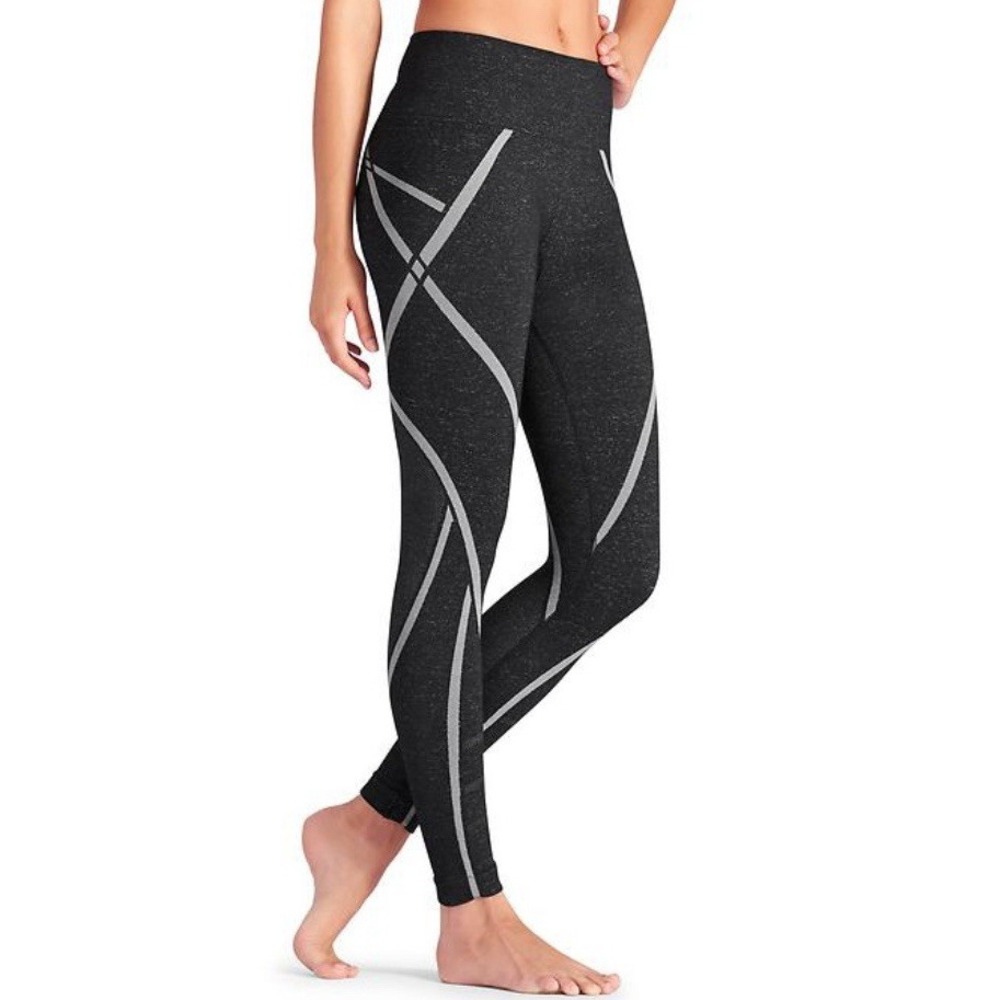 Athleta Embodiment Athletic Leggings Size XS 22" Length Compression Dark Grey‎